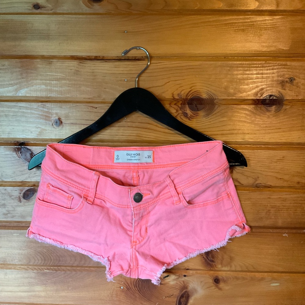 Gilly Hicks Pink Jean Shorts Vibrant Denim Style